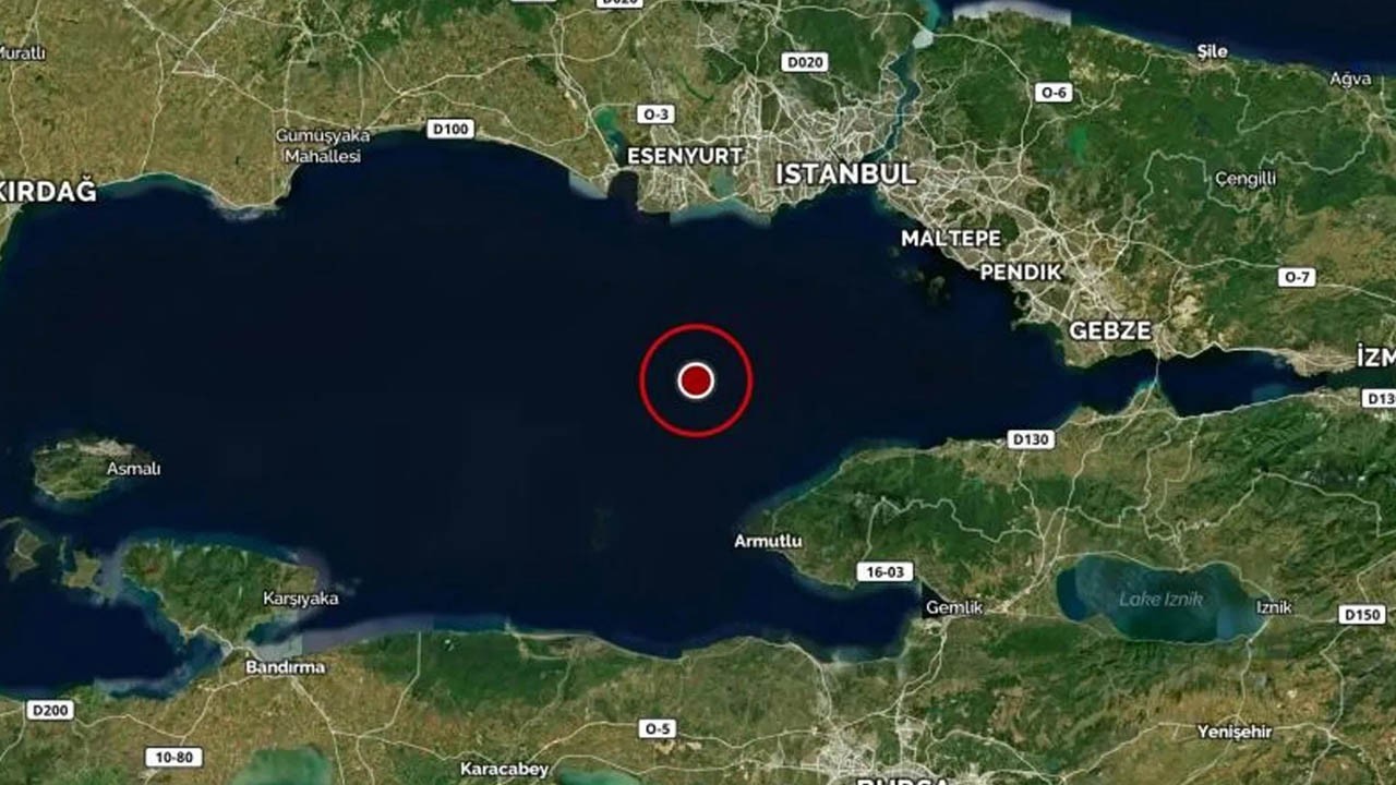 Marmara Denizi nde 3 7 şiddetinde deprem Türkiye Haberleri TV100