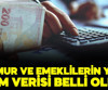 Memur ve emeklilerin yeni zam verisi belli oldu