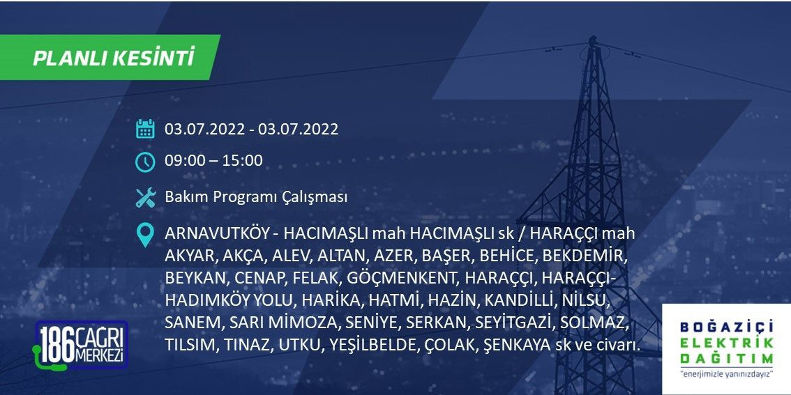 1 Temmuz 2022 elektrikler ne zaman gelecek? İstanbul'da elektrik kesintisi olan ilçeler hangileri? AYEDAŞ BEDAŞ elektrik kesintisi sorgulama! Arnavutköy, Avcılar, Bağcılar... - Resim: 4