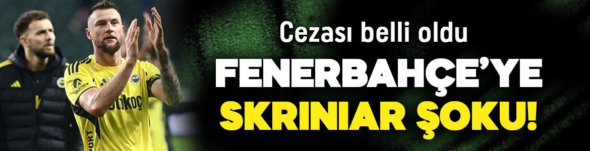 Fenerbahçe’ye Skriniar şoku! Cezası belli oldu