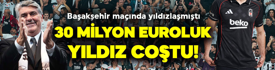 Performansıyla kendini aştı! Beşiktaş'ta 30 milyon euroluk yıldız coştu!