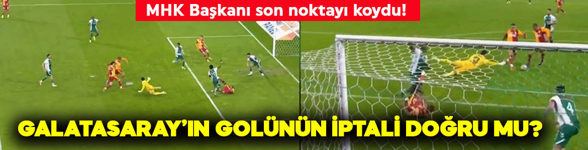 Galatasaray'ın Konyaspor maçında golünün iptali doğru mu? MHK Başkanı son noktayı koydu!
