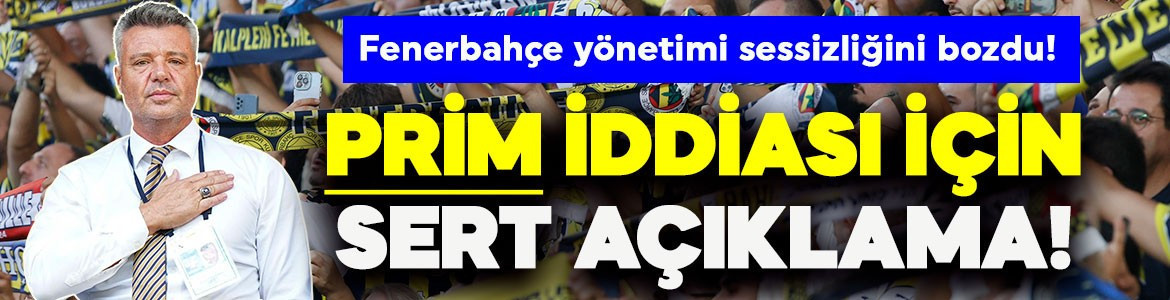 Fenerbahçe'de sessizliğini bozdu! Prim iddiası ve Trabzon dönüşü uçakta yaşananlarla ilgili sert açıklama