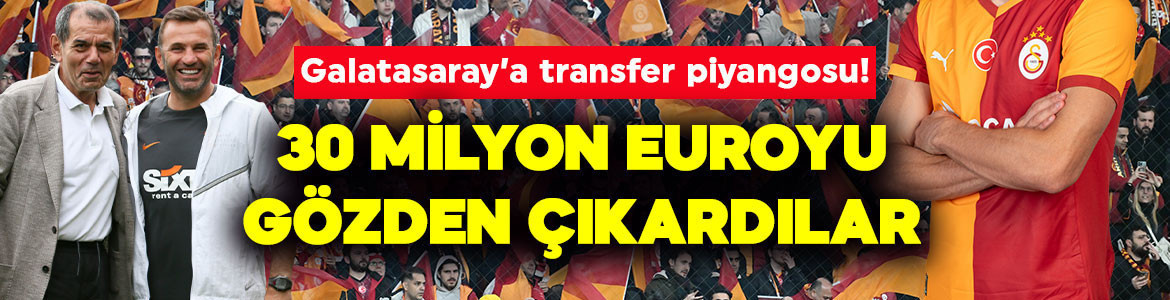 Galatasaray'a transfer piyangosu! Yıldız futbolcu için 30 milyon euroyu gözden çıkardılar
