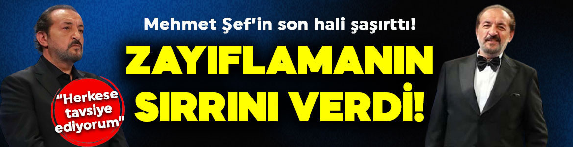 Ünlü şef Mehmet Yalçınkaya öyle bir zayıfladı ki iğne ipliğe döndü! Zayıflamanın sırrını ilk kez açıkladı! “Herkese tavsiye ediyorum”