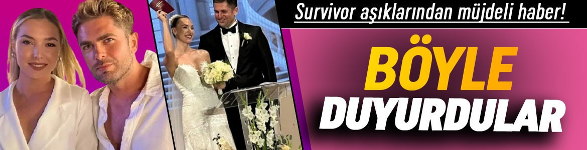 2023 yılında evlenmişlerdi: Survivor aşıklarından müjdeli haber geldi!