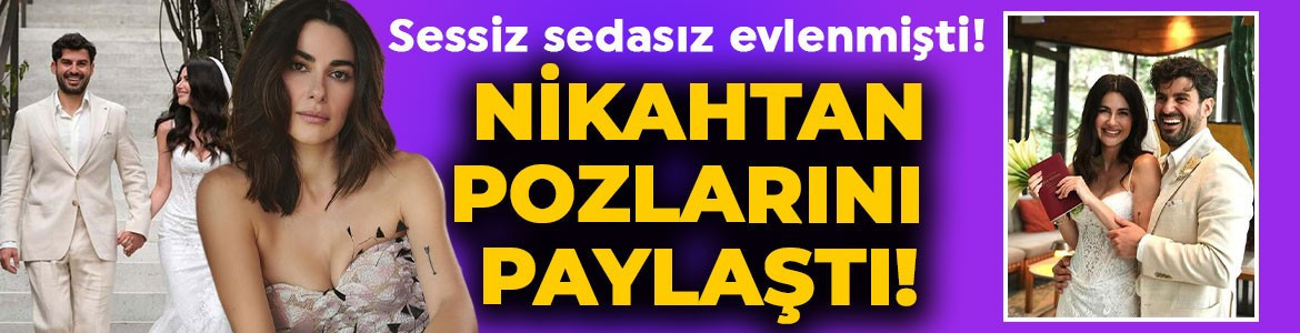 Nesrin Cavadzade sessiz sedasız nikah masasına oturmuştu! Gözlerden uzak düğünden ilk pozlar geldi