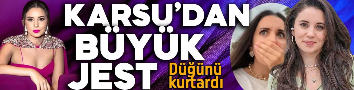 Düğün aksadı, sahneye Karsu çıktı: Aklıma bir anda sürpriz yapma fikri geldi