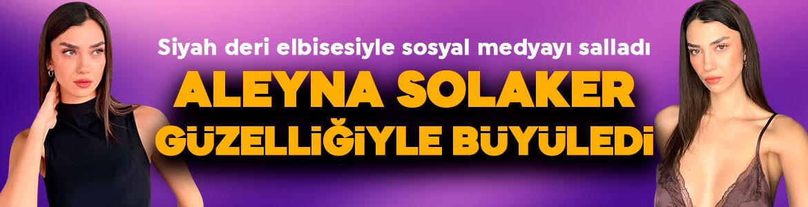 Kırgın Çiçekler’in Meral’i Aleyna Solaker güzelliğiyle büyüledi! Siyah deri elbisesiyle sosyal medyayı salladı