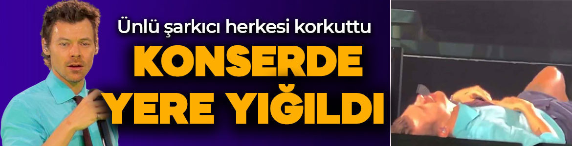 Konserde yürekleri ağza getiren olay! Ünlü şarkıcı bir anda yere yığıldı