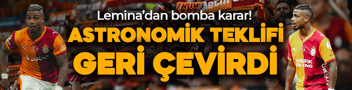 Galatasaray ile sözleşmesi bitmişti! Lemina astronomik teklifi elinin tersiyle itti