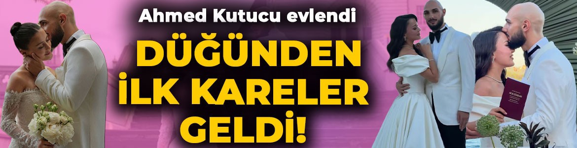 Galatasaraylı futbolcu Ahmed Kutucu ile Asena Atalar evlendi: Görkemli düğünden görüntüler geldi