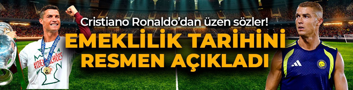 Futbolda bir dönem sona eriyor! Efsane Cristiano Ronaldo emeklilik tarihini duyurdu!