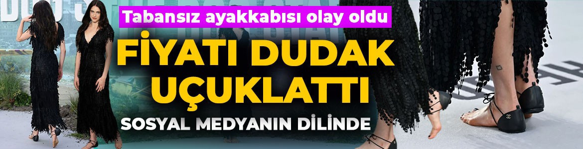 Margaret Qualley'in tabansız ayakkabısı olay oldu, fiyatı dudak uçuklattı! Sosyal medyanın diline fena düştü