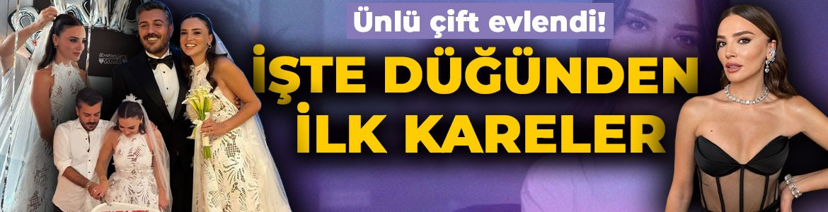 Ünlü oyuncu Zehra Yılmaz ile İsmail Gündoğdu evlendi! İşte ünlü çiftin düğününden ilk kareler