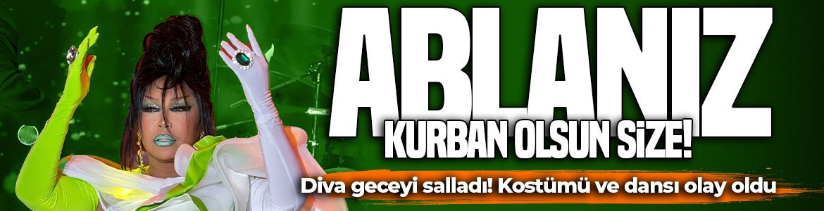 Diva elmalı kostümü ile geceyi salladı! Bülent Ersoy'un dansı olay oldu: Ablanız kurban olsun!