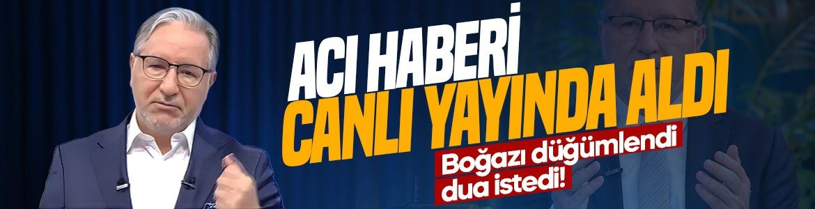 Prof. Dr. Mustafa Karataş acı haberi canlı yayında aldı!  Boğazı düğümlendi, dua istedi!