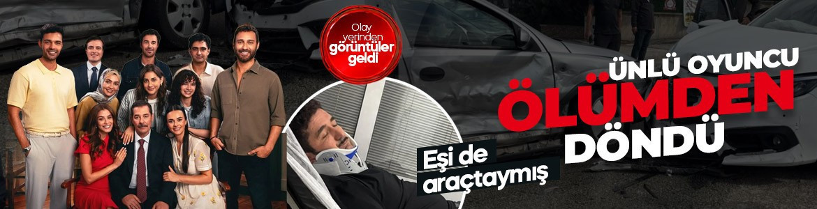 Oyuncu Uğur Akay ve eşi trafik kazası geçirdi! Olay yerinden görüntüler geldi
