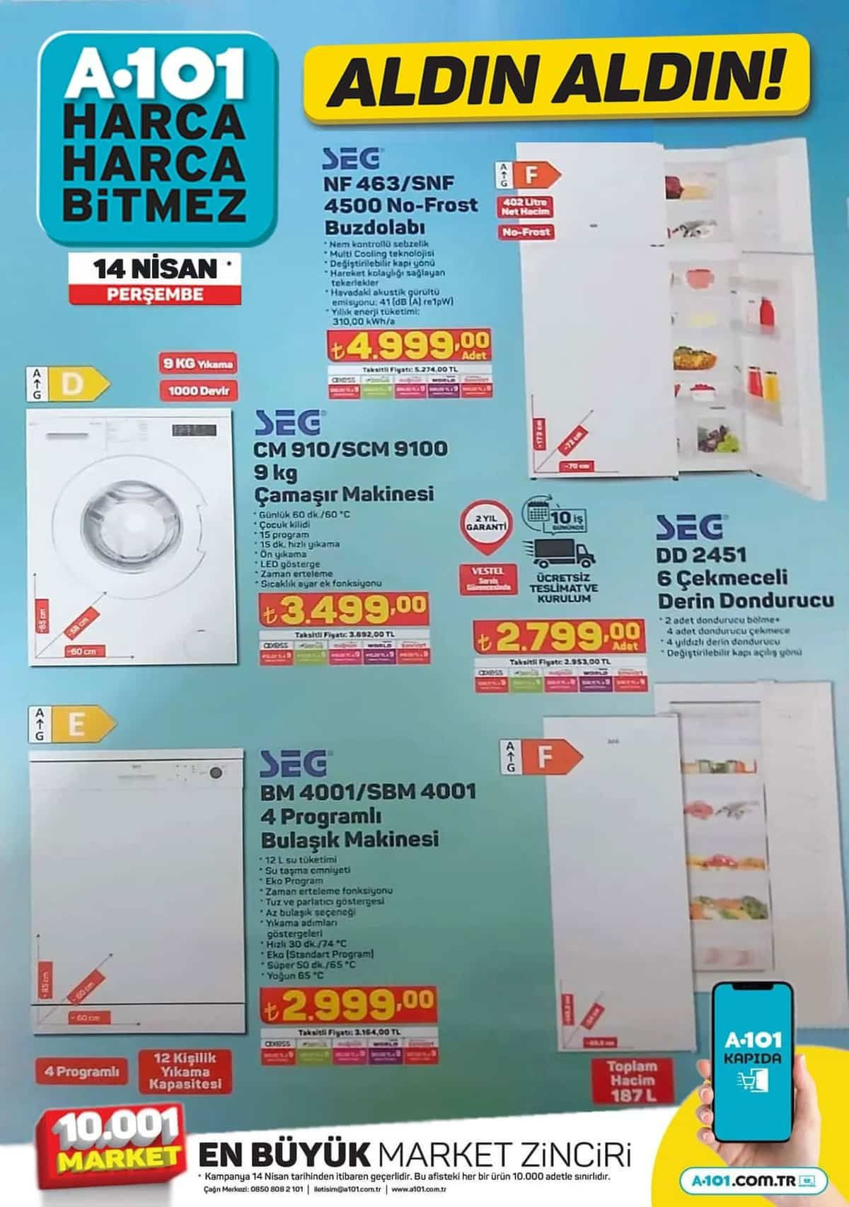 A101 aktüel ürünler kataloğu yayınlandı! A101 14 Nisan aktüel ürünler indirimli fiyat listesi - Resim: 4