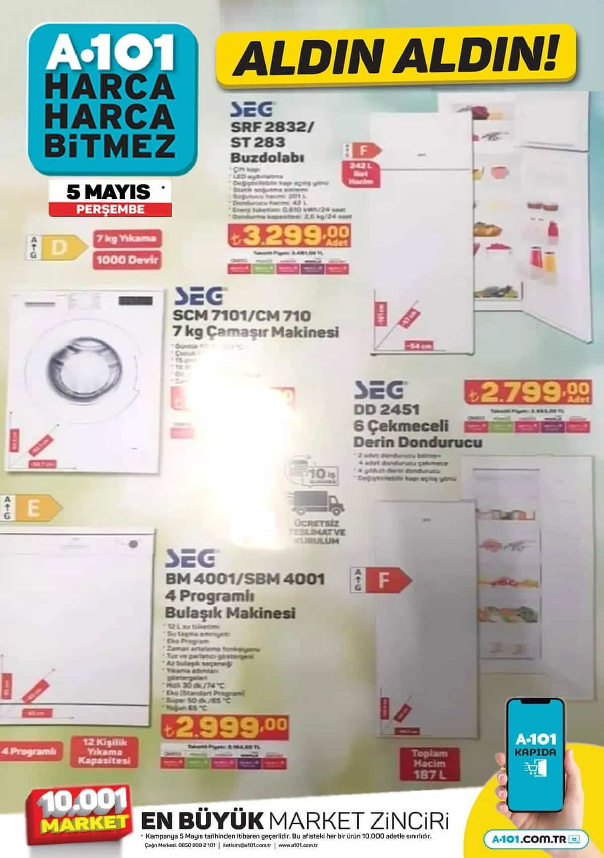 A101 aktüel ürünler kataloğu! A101 5 Mayıs aktüel ürünler indirimli fiyat listesi - Resim: 3