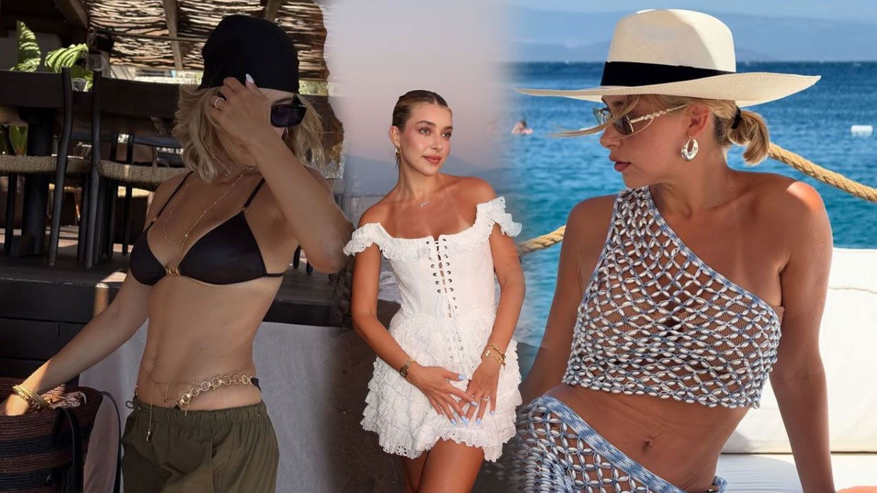 Gamze Erçel tatilden paylaşmalara doyamadı! Kırmızı bikinisiyle verdiği pozlar mest etti