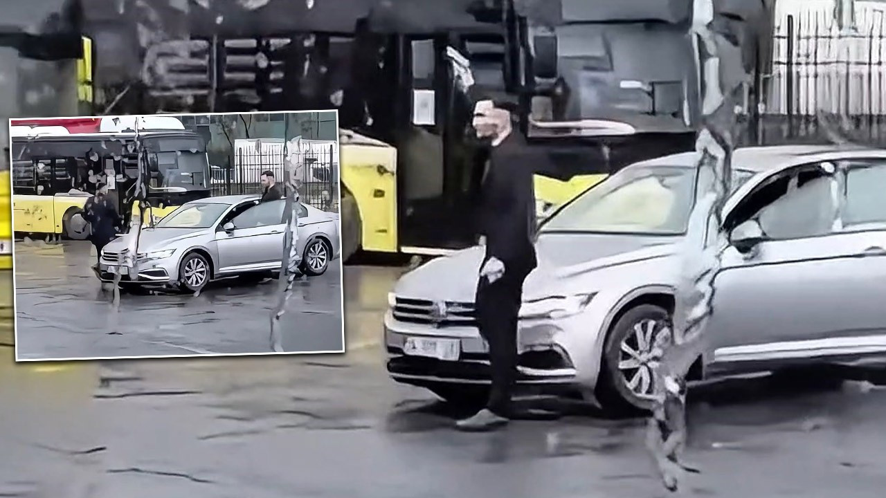 İETT durağında korku dolu anlar! Havaya ateş açarken video çektirdi: Şüpheliler yakalandı