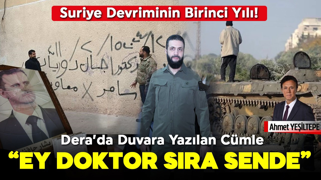 Suriye Devriminin Birinci Yılı! Dera’da Duvara Yazılan Cümle: “Ey Doktor, sıra sende”