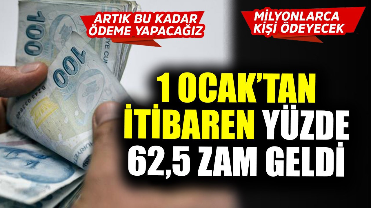 İstanbul'da Beşiktaş, Bahçelievler, Kadıköy, Ümraniye, Sarıyer, Beykoz, Üsküdar her yeri ilgilendiriyor! 1 Ocak'tan itibaren  yüzde 62,5 zam geldi