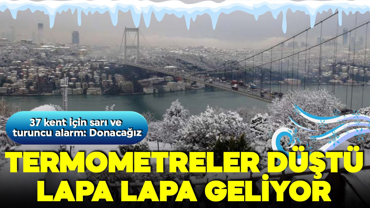 Termometreler düştü, kar kapıda! İstanbul’da don riski! 37 kent için alarm verildi