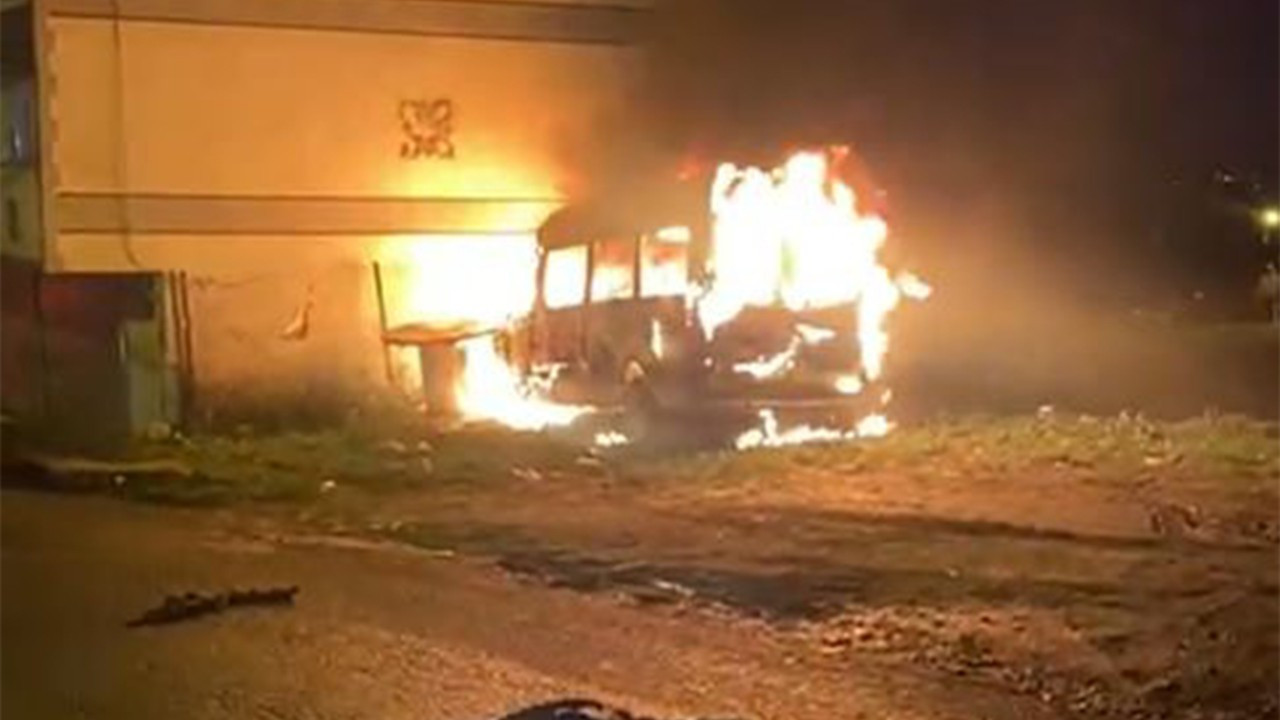 Seyir halindeydi! Alev alev yandı