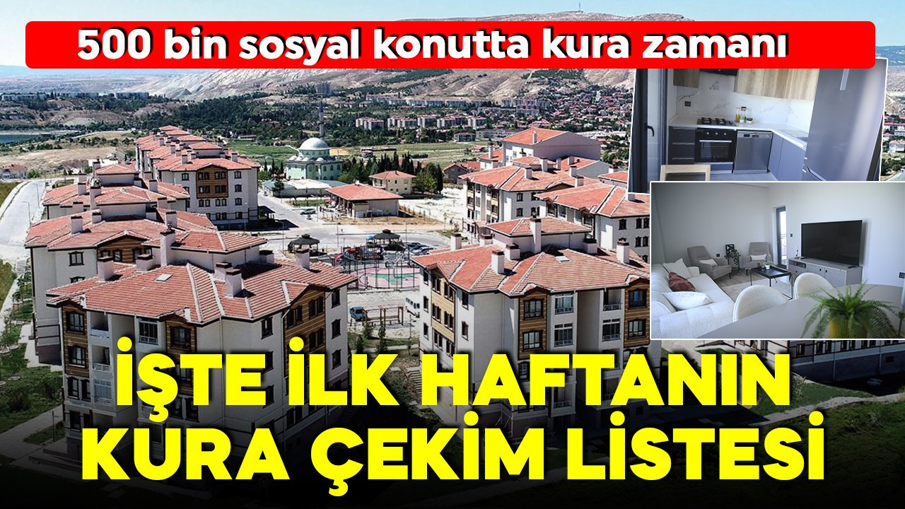 Yüzyılın Konut Projesi'nde ilk kuralar bugün çekiliyor! İşte merak edilen detaylar