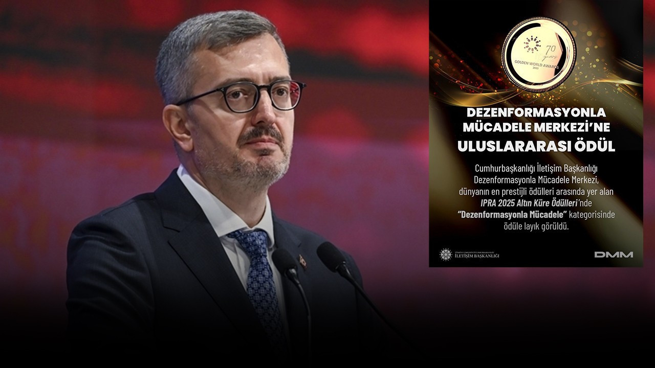 Dezenformasyonla Mücadele Merkezi’ne IPRA’dan uluslararası ödül