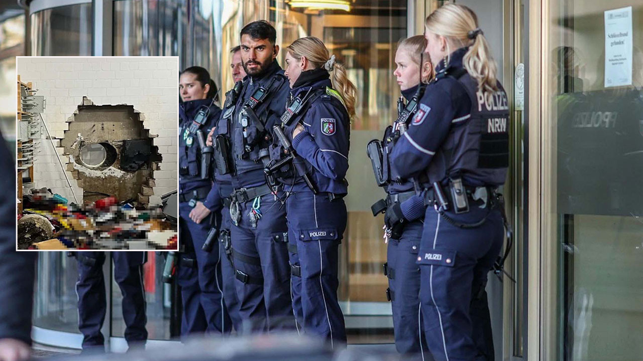 Almanya’da filmleri aratmayan banka soygunu! Duvarı delip içeri girdiler, 30 milyon euro çaldılar!