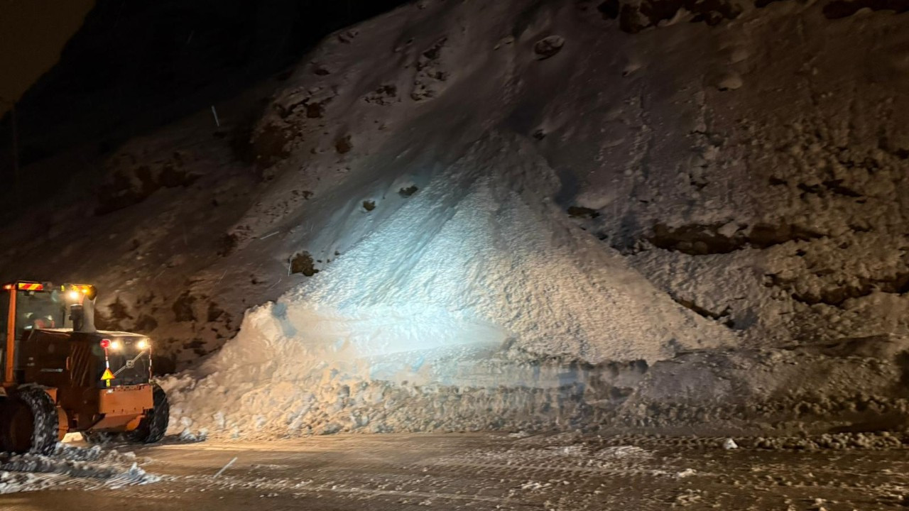 Van-Bitlis karayoluna çığ düştü