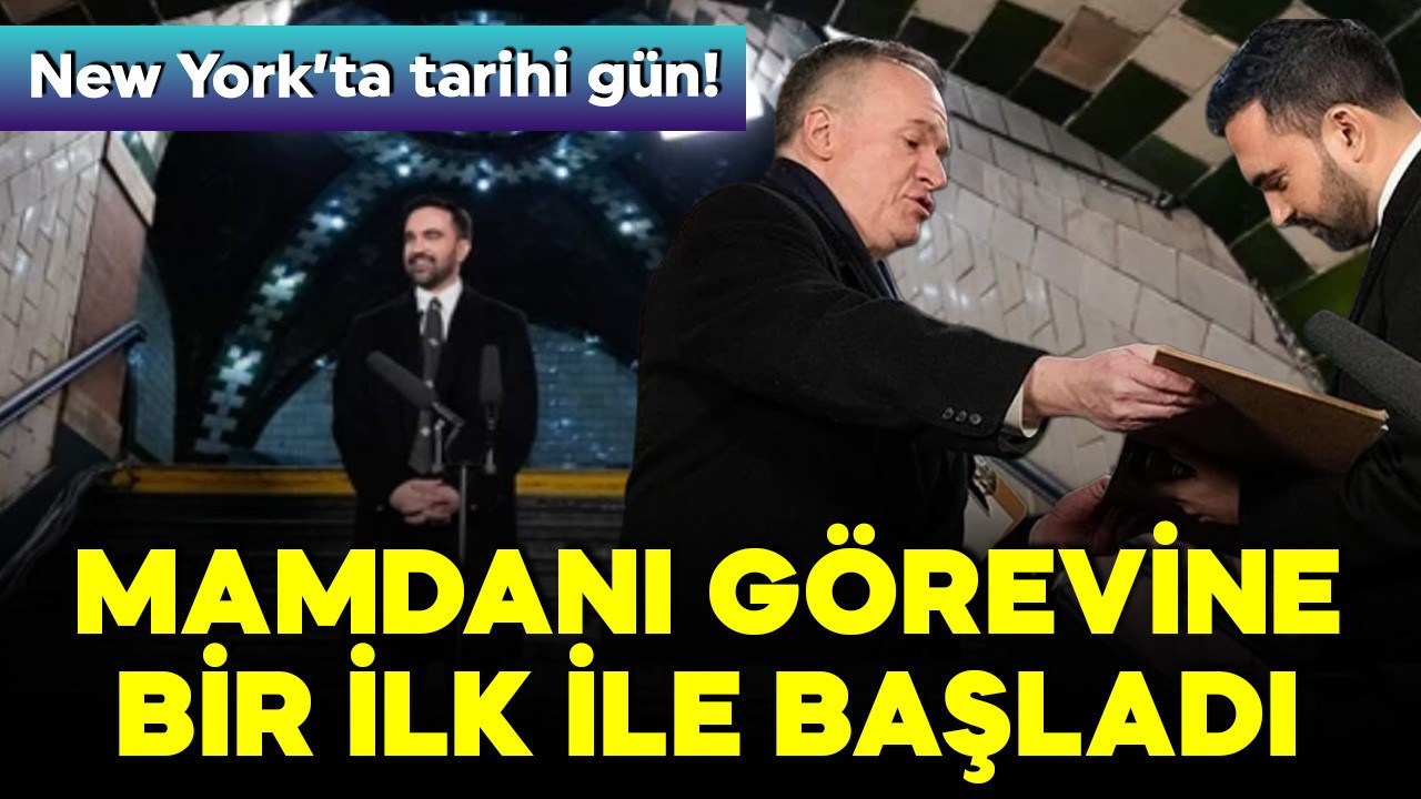 New York’ta tarihi gün! Mamdani yeni görevine bir ilk ile başladı!