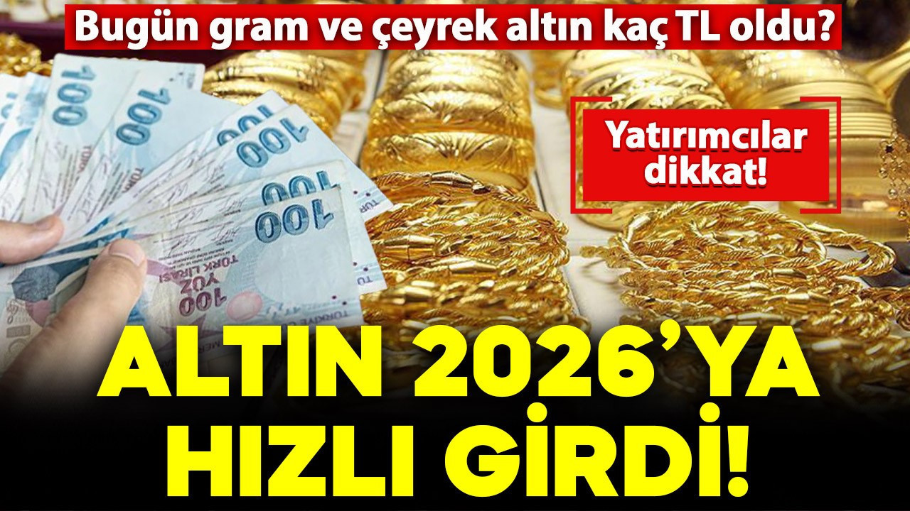 Altın yılın ilk işlem gününe hızlı girdi! Peki bugün Tam, yarım, çeyrek ve gram altın ne kadar, kaç TL?