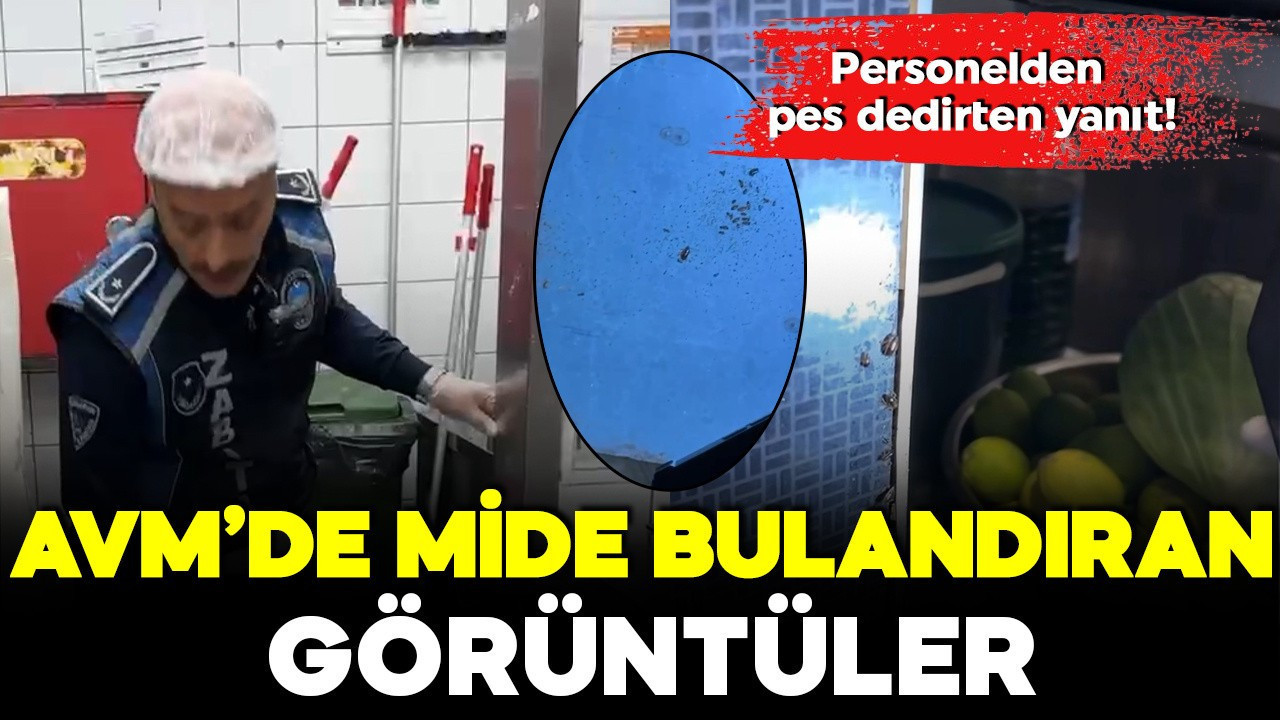 AVM'deki restoranda pes dedirten görüntüler! Perso…