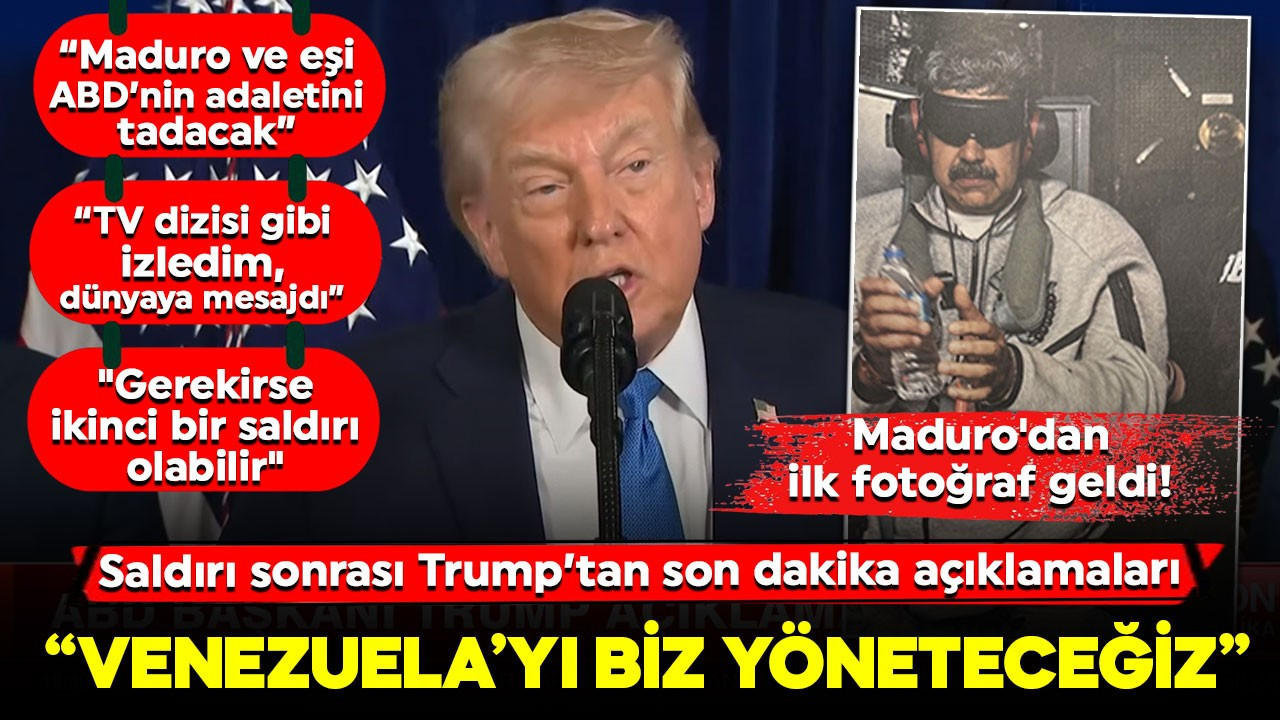 Trump'tan Venezuela saldırısı sonrası dikkat çeken açıklamalar: "Biz yöneteceğiz"