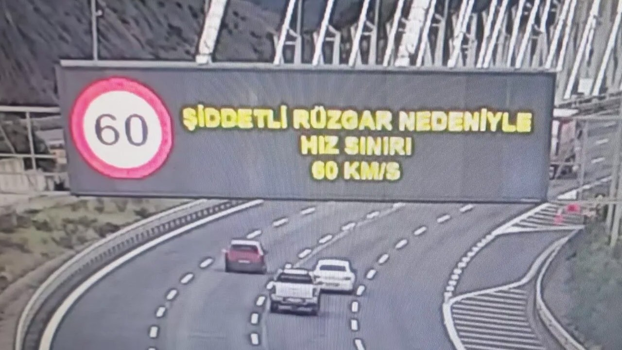 Bakanlık duyurdu! Yavuz Sultan Selim Köprüsü'nde şiddetli rüzgar alarmı