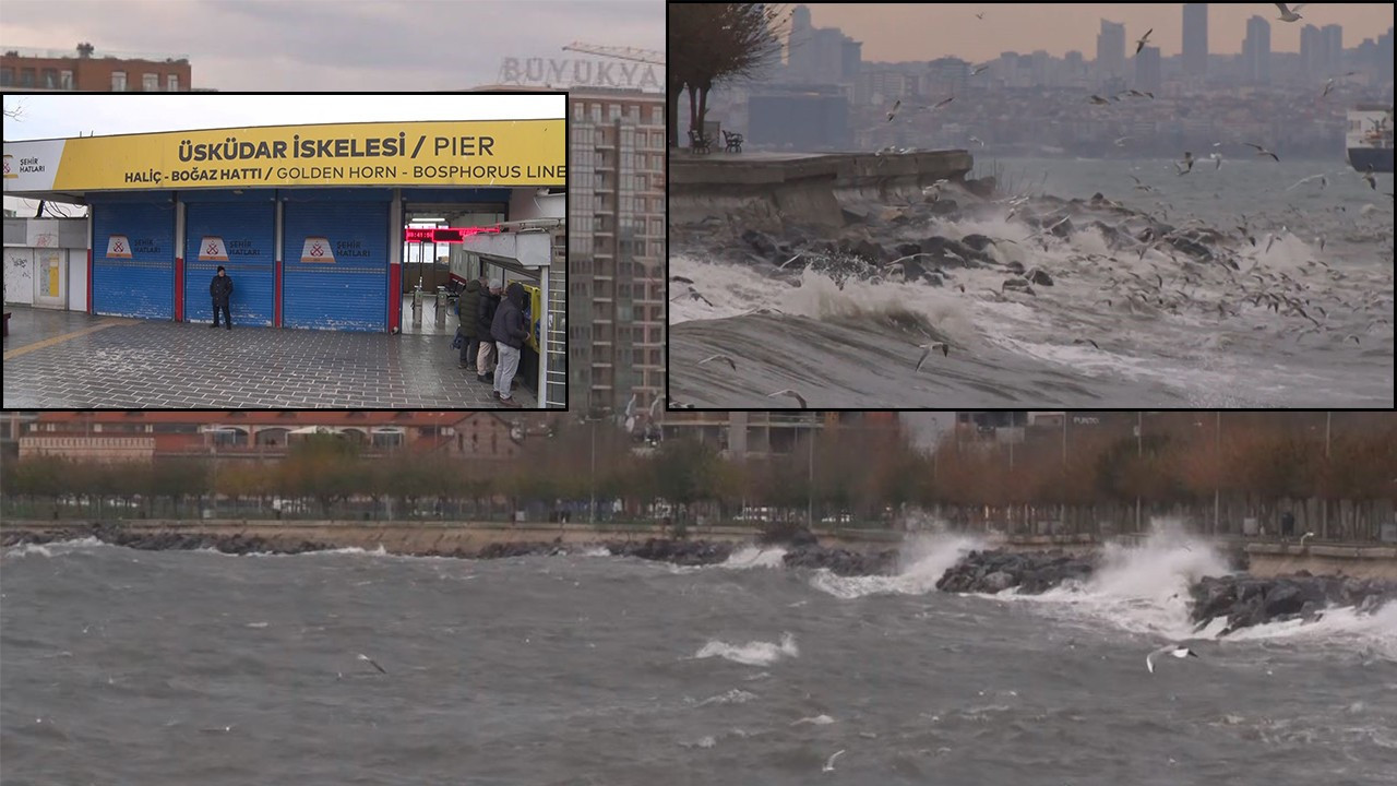 İstanbul'da lodos! Dev dalgalar kıyıyı dövüyor: Kritik doğal gaz uyarısı