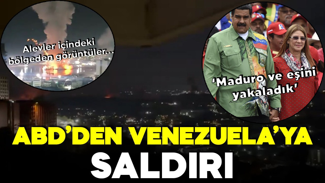 ABD'den Venezuela'ya saldırı: 'Maduro ve eşini yakalayarak ülkeden çıkardık'