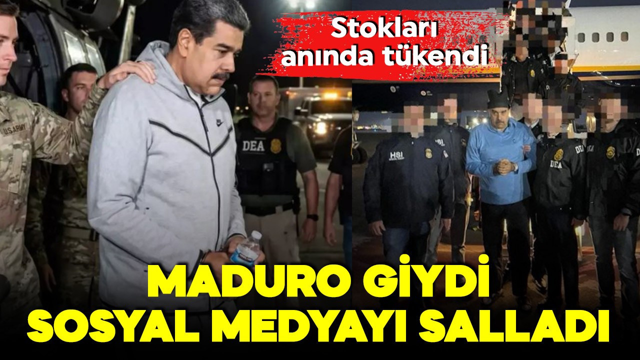 Maduro giydi, sosyal medyayı kasıp kavurdu! Viral olan eşofmanın stokları anında tükendi!