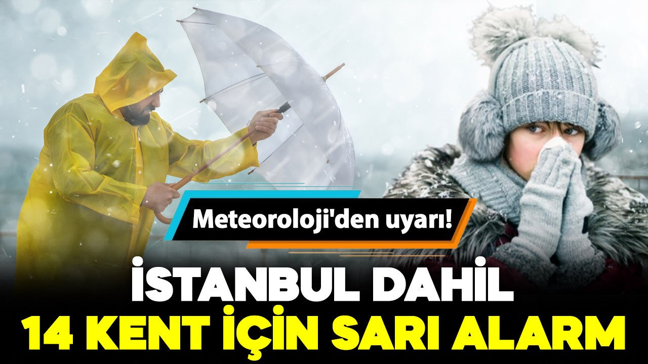 Meteoroloji'den 14 kente "fırtına" ve "yağış" uyarısı: Çok kuvvetli olacak