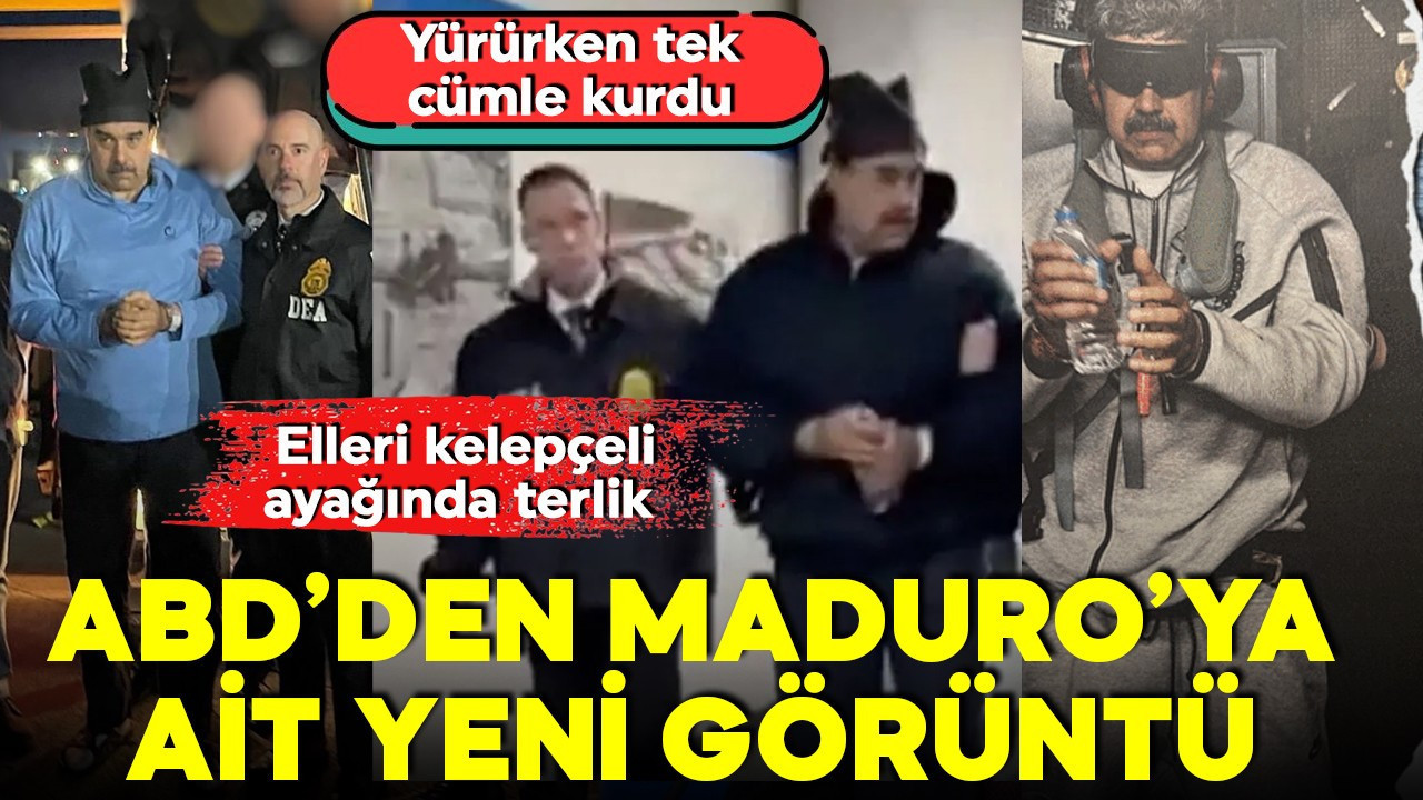 ABD'den Maduro videosu! Yürürken tek cümle kurdu!