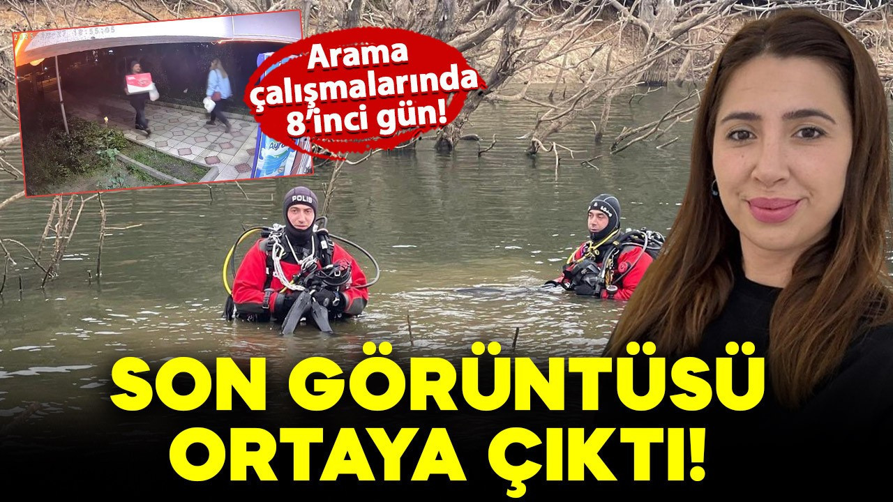 Elif Kumal'ın kaybının 8. günü: Genç kadının son görüntüleri ortaya çıktı!