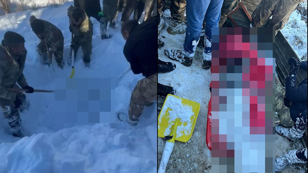 Tipiye yakalanmıştı! Cesedi kar altında bulundu