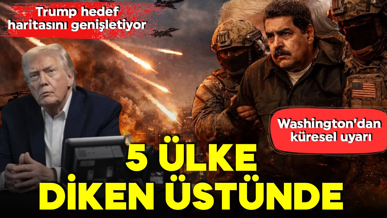 Venezuela baskını sonrası Washington’dan küresel uyarı! Trump hedef haritasını genişletiyor! İngiliz basını yazdı: '5 ülke diken üstünde'