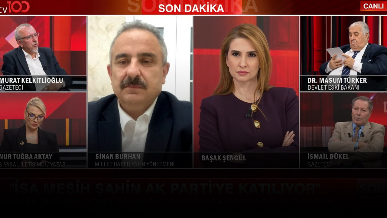 Sinan Burhan'dan tv100'de bomba kulis bilgisi: "Gelecek Partisi'nden istifa eden o isim ve CHP'den 3-4 vekil AK Parti'ye katılabilir"