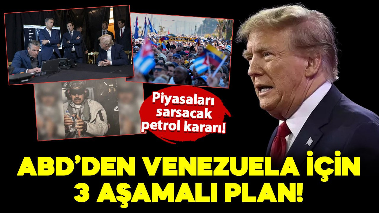 ABD’den Venezuela için 3 aşamalı plan: Piyasaları sarsacak petrol kararı!