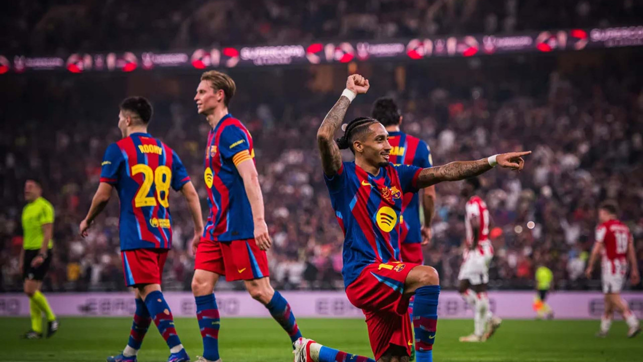 İspanya Süper Kupa’da ilk finalist belli oldu! Barcelona, Athletic Bilbao'yu sahadan sildi!